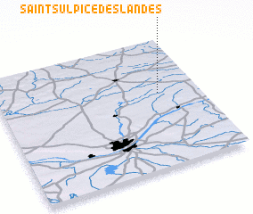 3d view of Saint-Sulpice-des-Landes