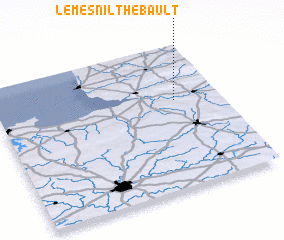 3d view of Le Mesnil-Thébault