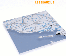 3d view of Les Brouzils