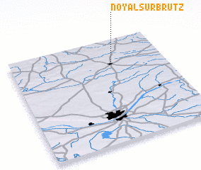 3d view of Noyal-sur-Brutz