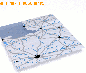 3d view of Saint-Martin-des-Champs