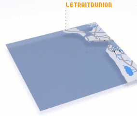 3d view of Le Trait dʼUnion