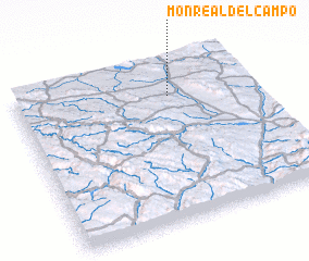 3d view of Monreal del Campo
