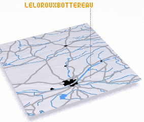 3d view of Le Loroux-Bottereau