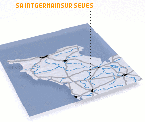 3d view of Saint-Germain-sur-Sèves