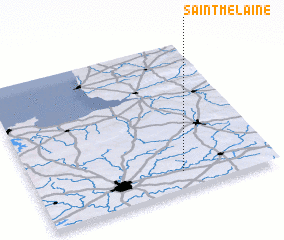 3d view of Saint-Melaine