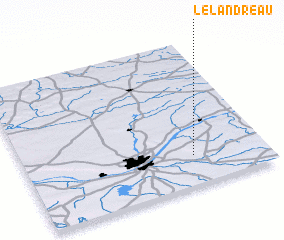 3d view of Le Landreau