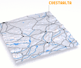 3d view of Cuesta Alta