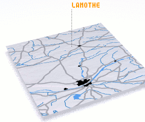 3d view of La Mothe