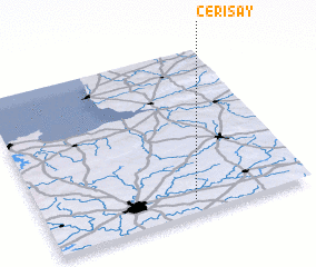 3d view of Cérisay