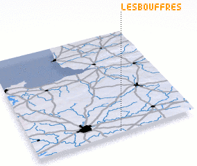 3d view of Les Bouffres