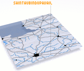 3d view of Saint-Aubin-du-Pavail