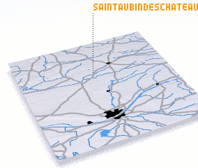 3d view of Saint-Aubin-des-Châteaux