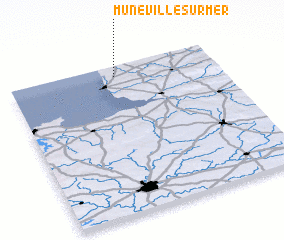 3d view of Muneville-sur-Mer