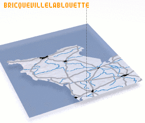 3d view of Bricqueville-la-Blouette