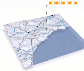 3d view of La Cañada Honda