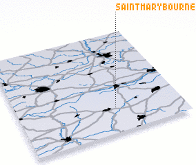 3d view of Saint Mary Bourne