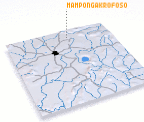 3d view of Mampong Akrofoso