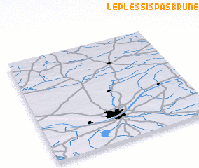 3d view of Le Plessis-Pas Brunet