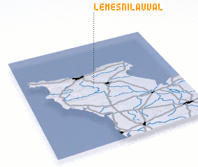 3d view of Le Mesnil-au-Val