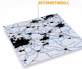 3d view of Orton on the Hill