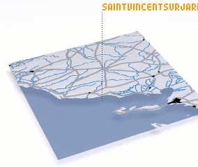 3d view of Saint-Vincent-sur-Jard