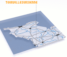 3d view of Tourville-sur-Sienne