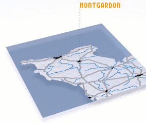 3d view of Montgardon