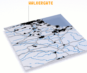 3d view of Walker Gate