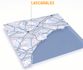 3d view of Las Canales