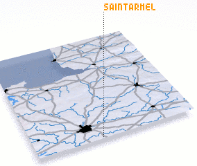 3d view of Saint-Armel