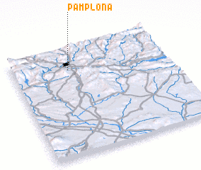 3d view of Pamplona