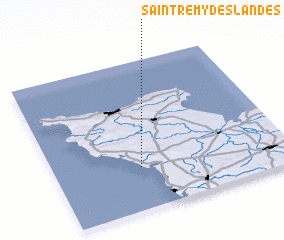 3d view of Saint-Rémy-des-Landes