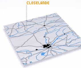 3d view of Close Lande