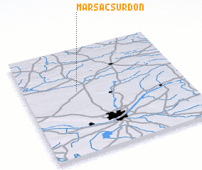 3d view of Marsac-sur-Don