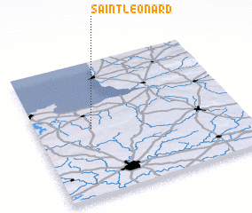 3d view of Saint-Léonard