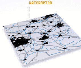 3d view of Water Orton