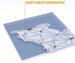 3d view of Saint-Christophe-du-Foc