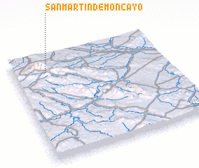 3d view of San Martín de Moncayo