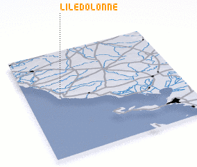 3d view of LʼÎle-dʼOlonne