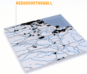 3d view of Heddon on the Wall