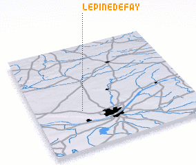 3d view of LʼÉpine de Fay