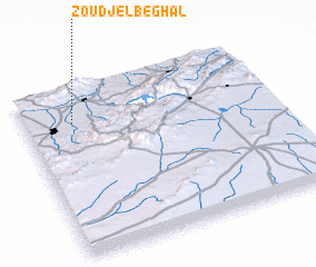 3d view of Zoudj el Beghal