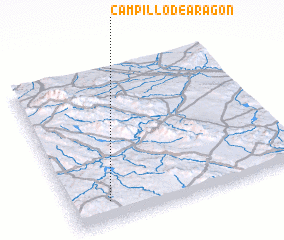 3d view of Campillo de Aragón