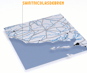 3d view of Saint-Nicolas-de-Brem