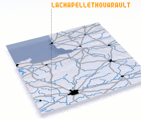 3d view of La Chapelle-Thouarault