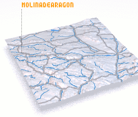 3d view of Molina de Aragón