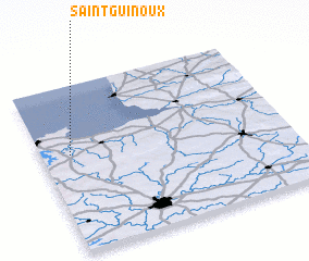 3d view of Saint-Guinoux