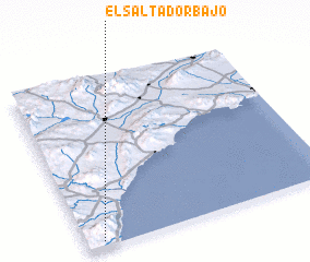 3d view of El Saltador Bajo