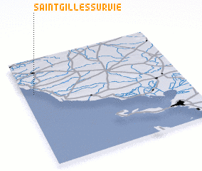 3d view of Saint-Gilles-sur-Vie